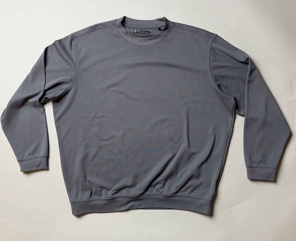 Pebble Beach Pullover Sweater Mens XL Gray Crewneck Performance Golf Athletic